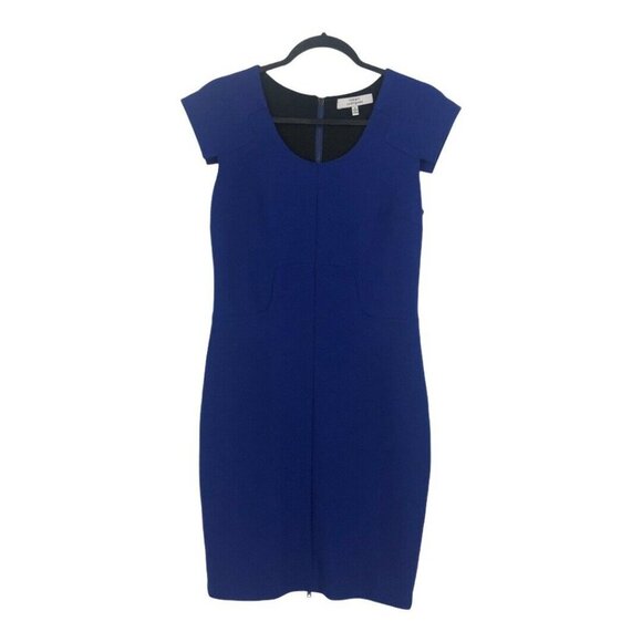 Robert Rodriguez Blue Cap Sleeve Sheath Dress - Picture 1 of 4